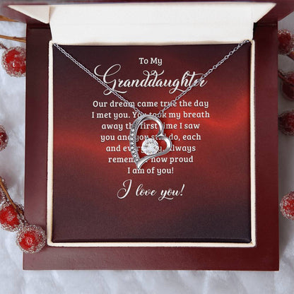 Forever Love Necklace-to my granddaughter