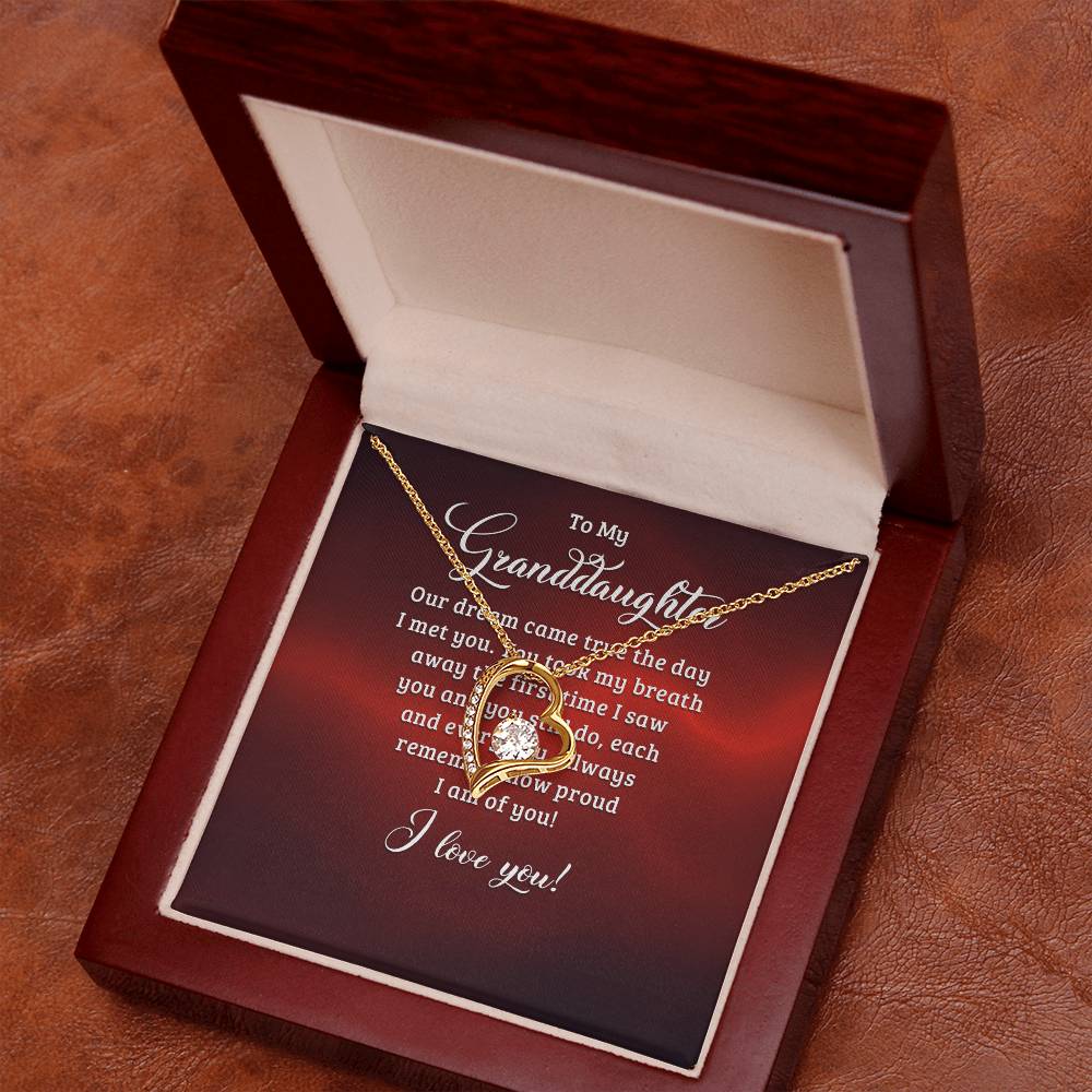 Forever Love Necklace-to my granddaughter