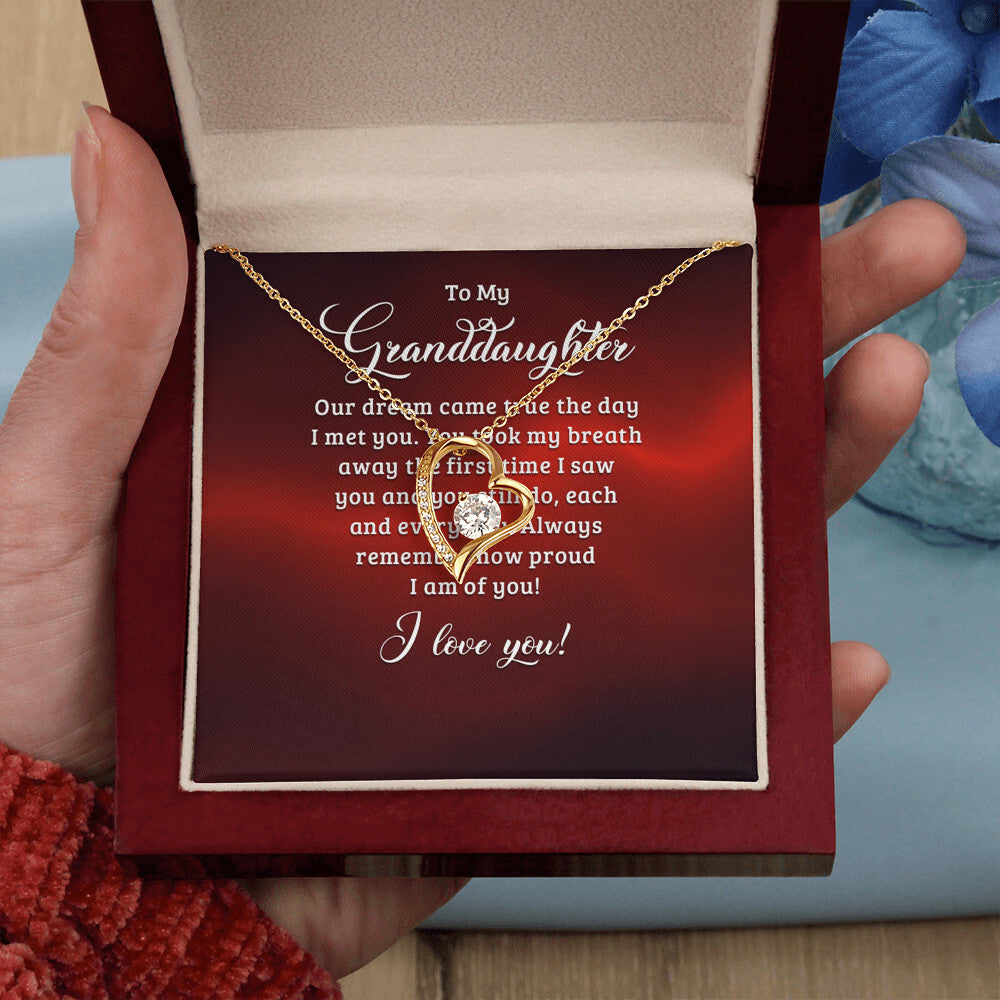 Forever Love Necklace-to my granddaughter