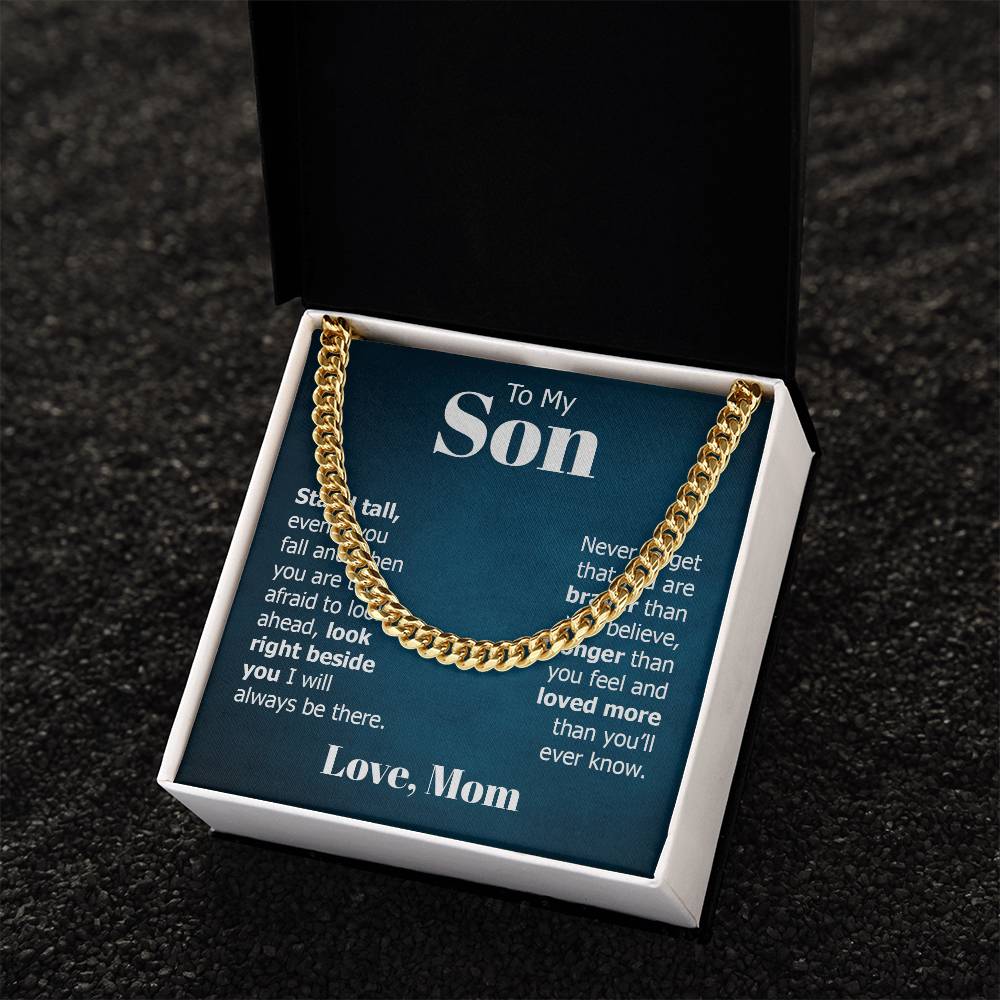 Cuban Link Chain- to my son