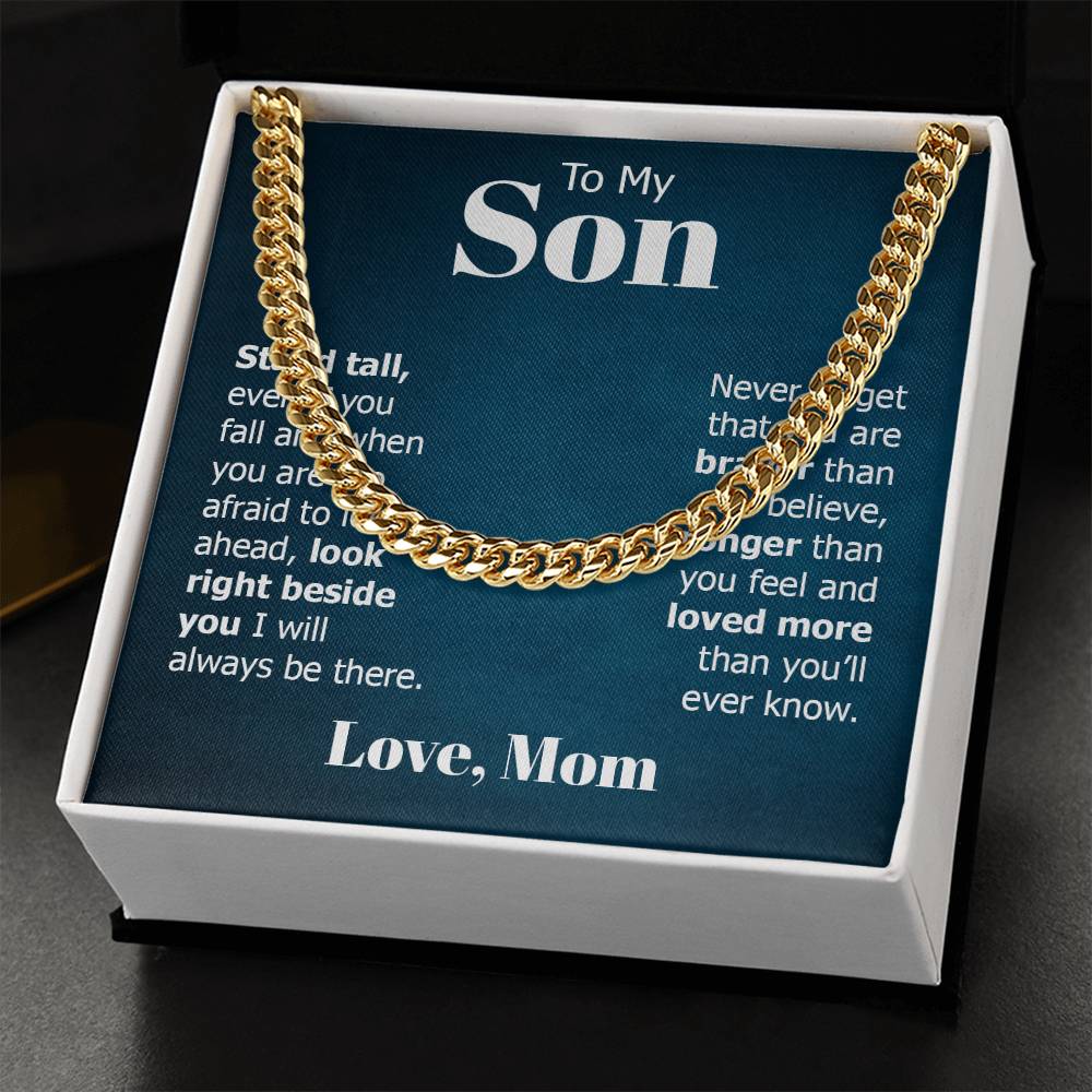 Cuban Link Chain- to my son