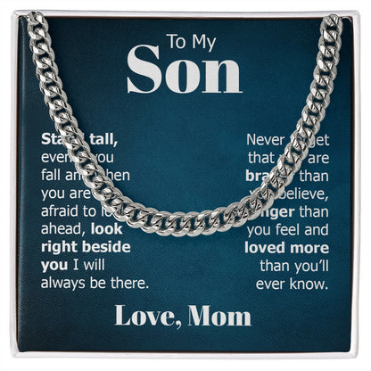 Cuban Link Chain- to my son