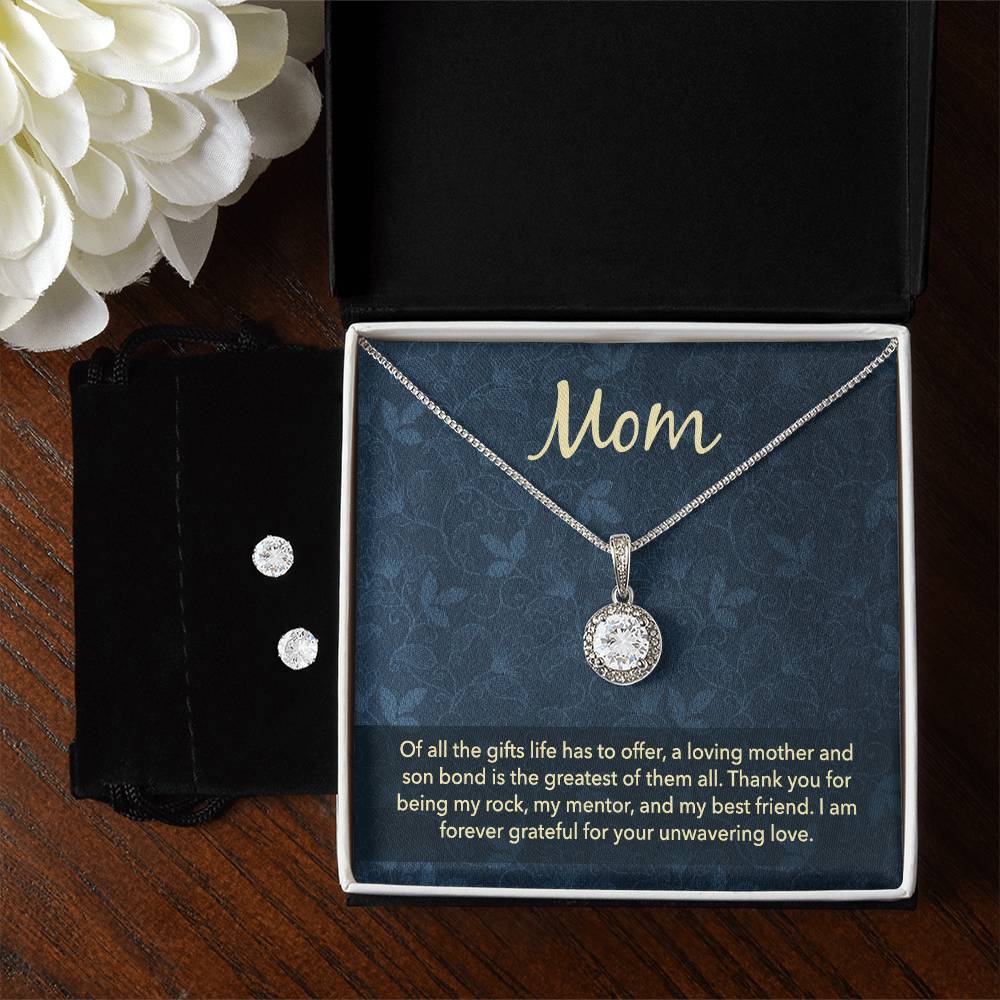 Eternal Hope Necklace and Cubic Zirconia Earring Set- to my mum