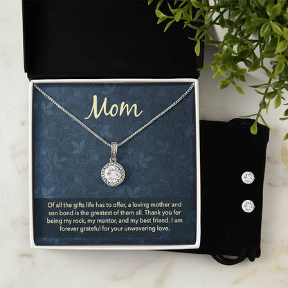 Eternal Hope Necklace and Cubic Zirconia Earring Set- to my mum