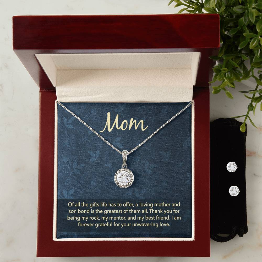 Eternal Hope Necklace and Cubic Zirconia Earring Set- to my mum