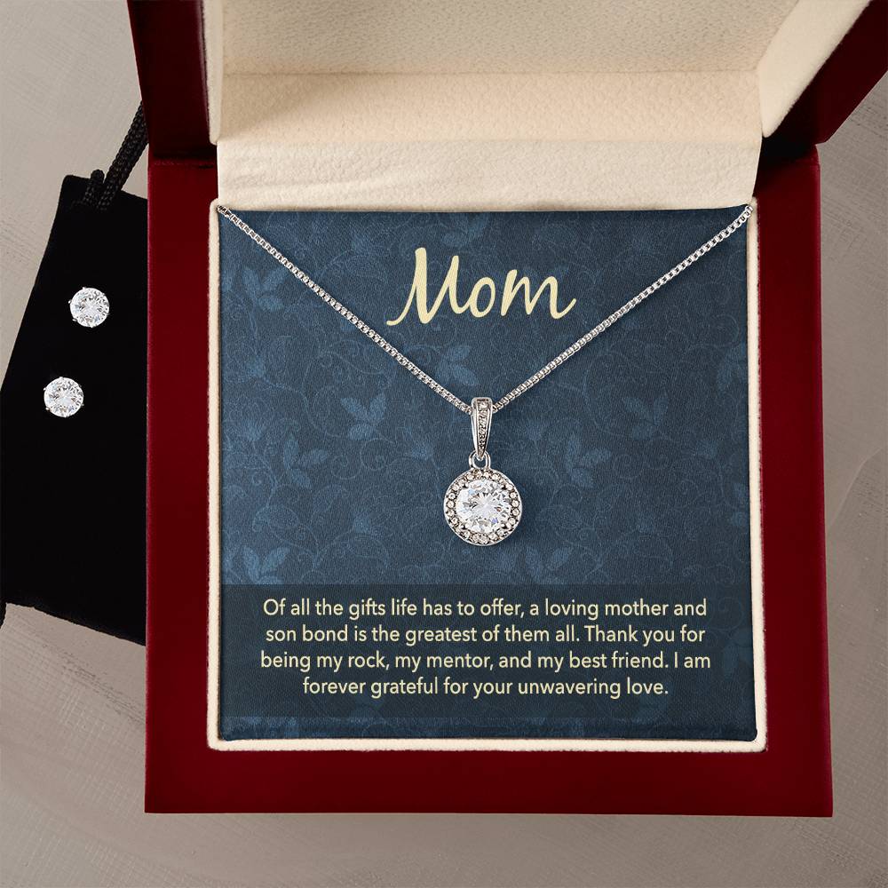 Eternal Hope Necklace and Cubic Zirconia Earring Set- to my mum