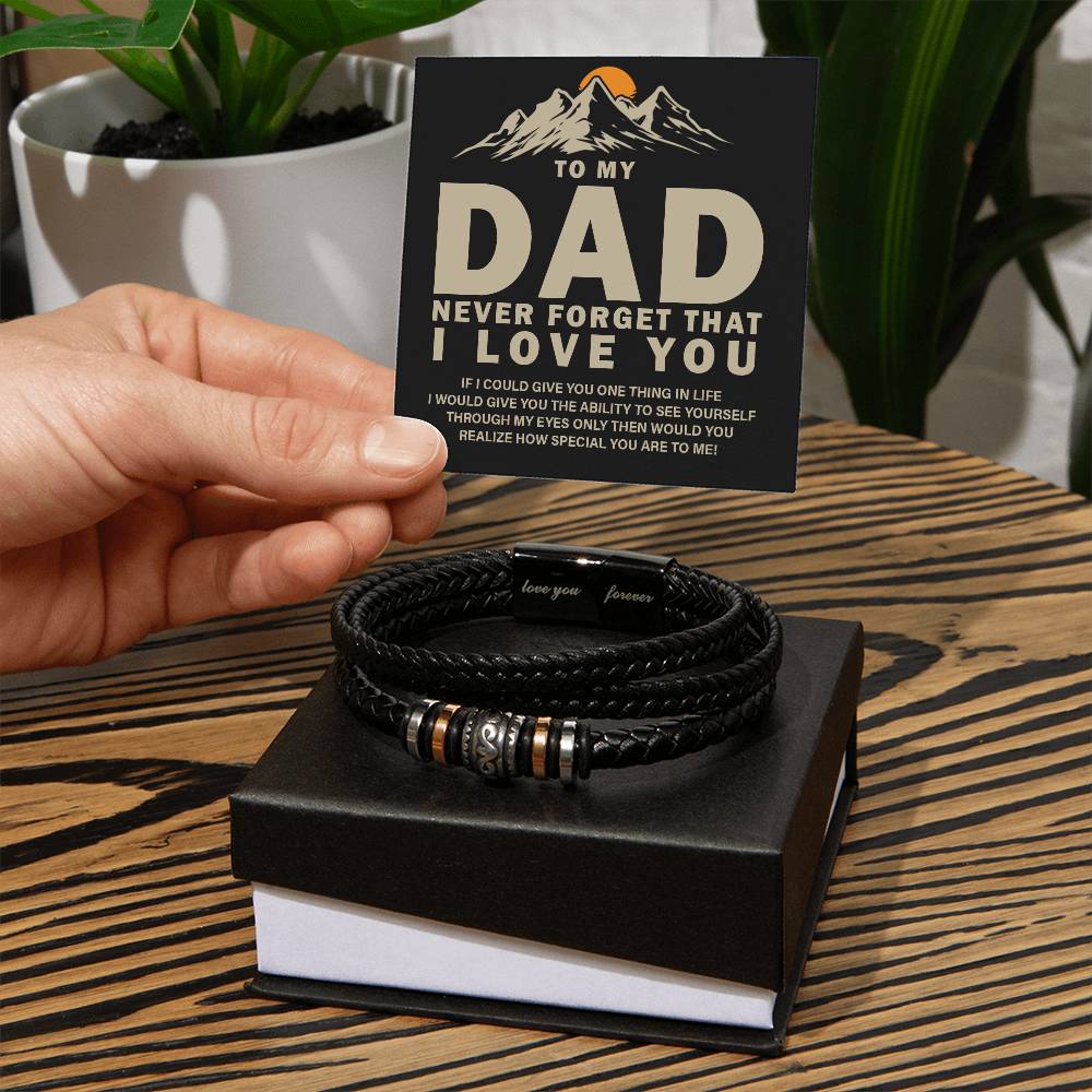 Love You Forever&quot; Bracelet  - to my dad