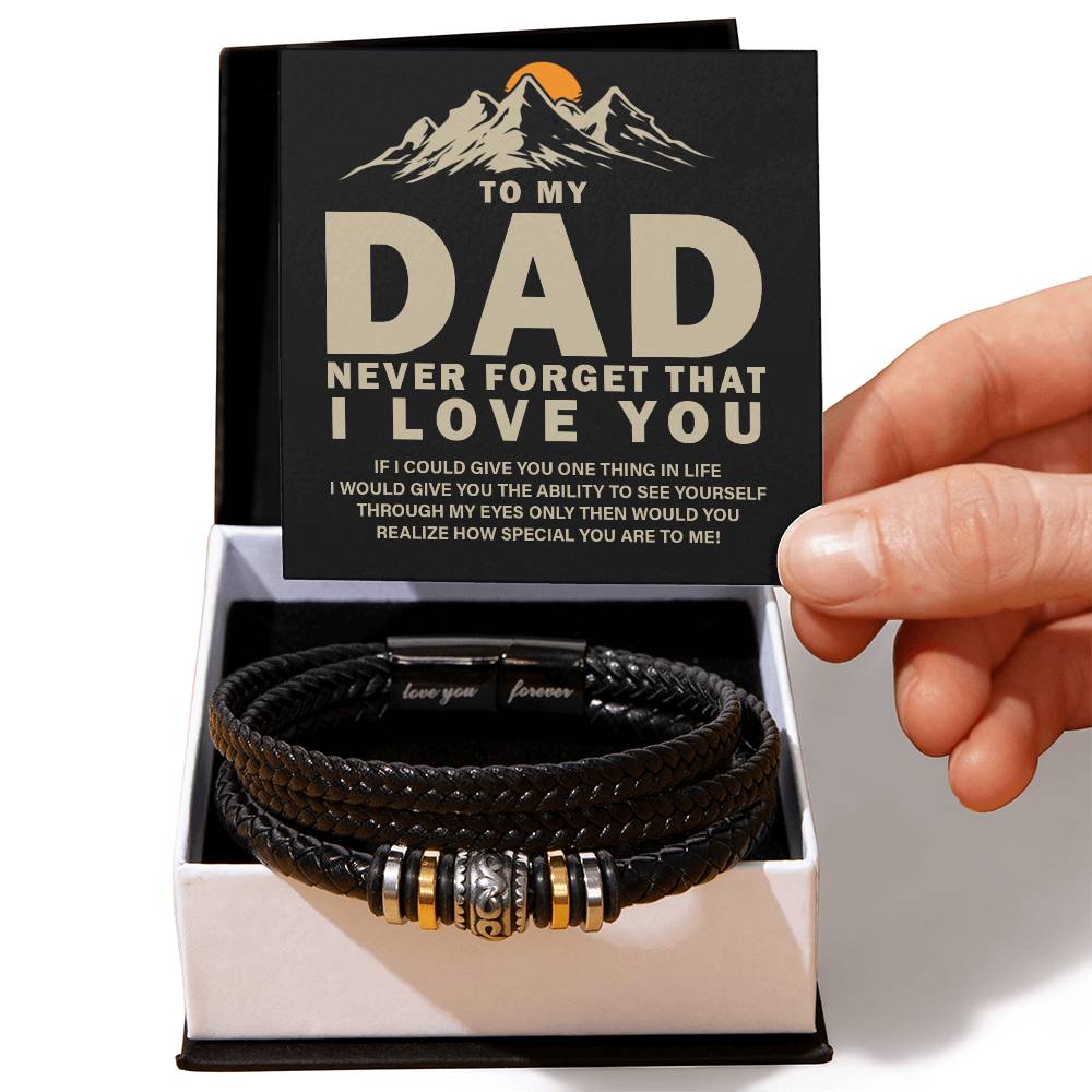 Love You Forever&quot; Bracelet  - to my dad