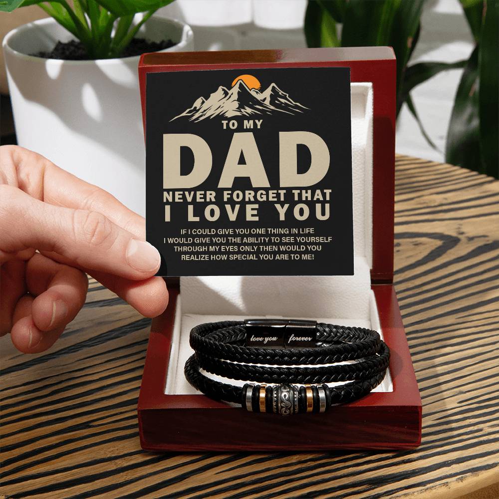 Love You Forever&quot; Bracelet  - to my dad