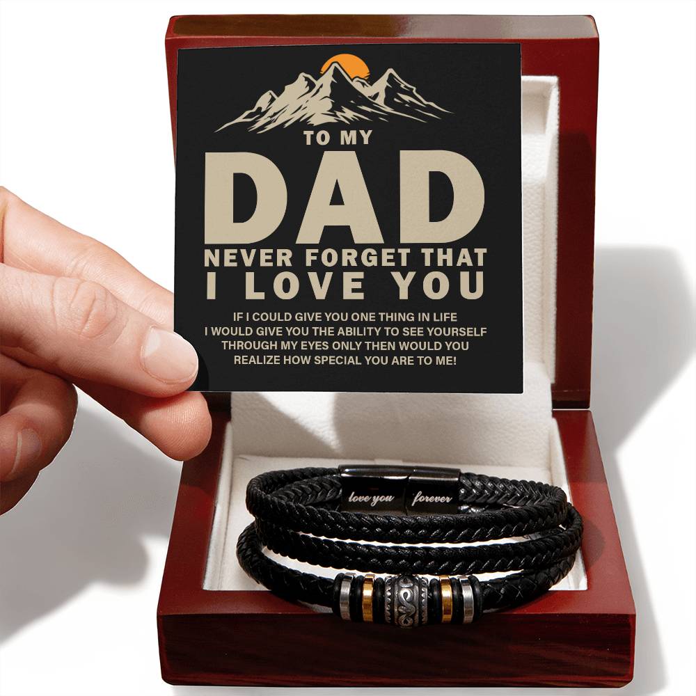 Love You Forever&quot; Bracelet  - to my dad