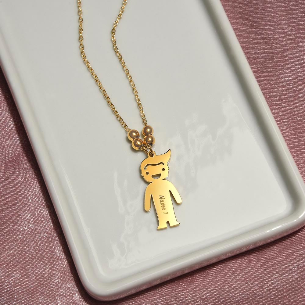 To My Son - Kid Charm Necklace (w/MC)