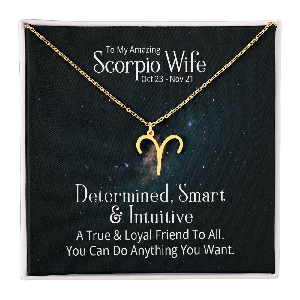 Zodiac  Necklace- to my wife