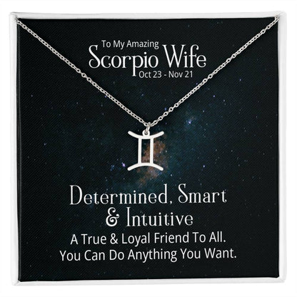 Zodiac  Necklace- to my wife