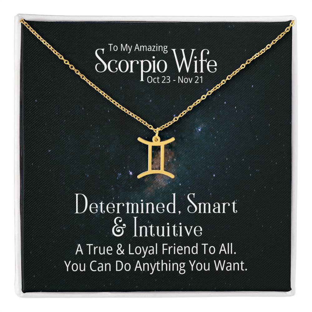 Zodiac  Necklace- to my wife