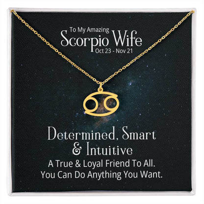 Zodiac  Necklace- to my wife