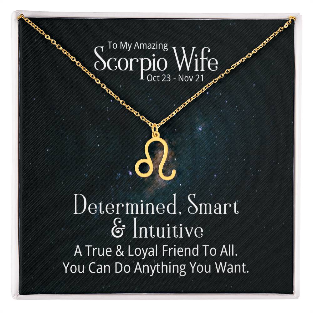 Zodiac  Necklace- to my wife