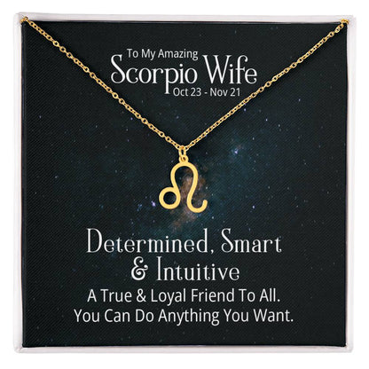 Zodiac  Necklace- to my wife