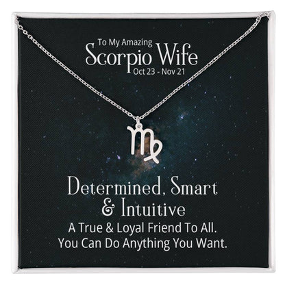 Zodiac  Necklace- to my wife