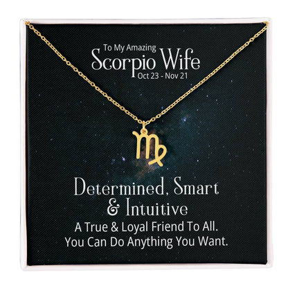 Zodiac  Necklace- to my wife