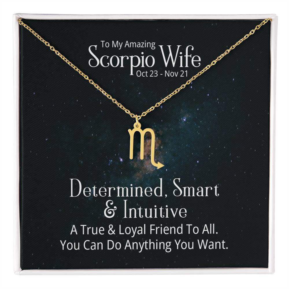 Zodiac  Necklace- to my wife