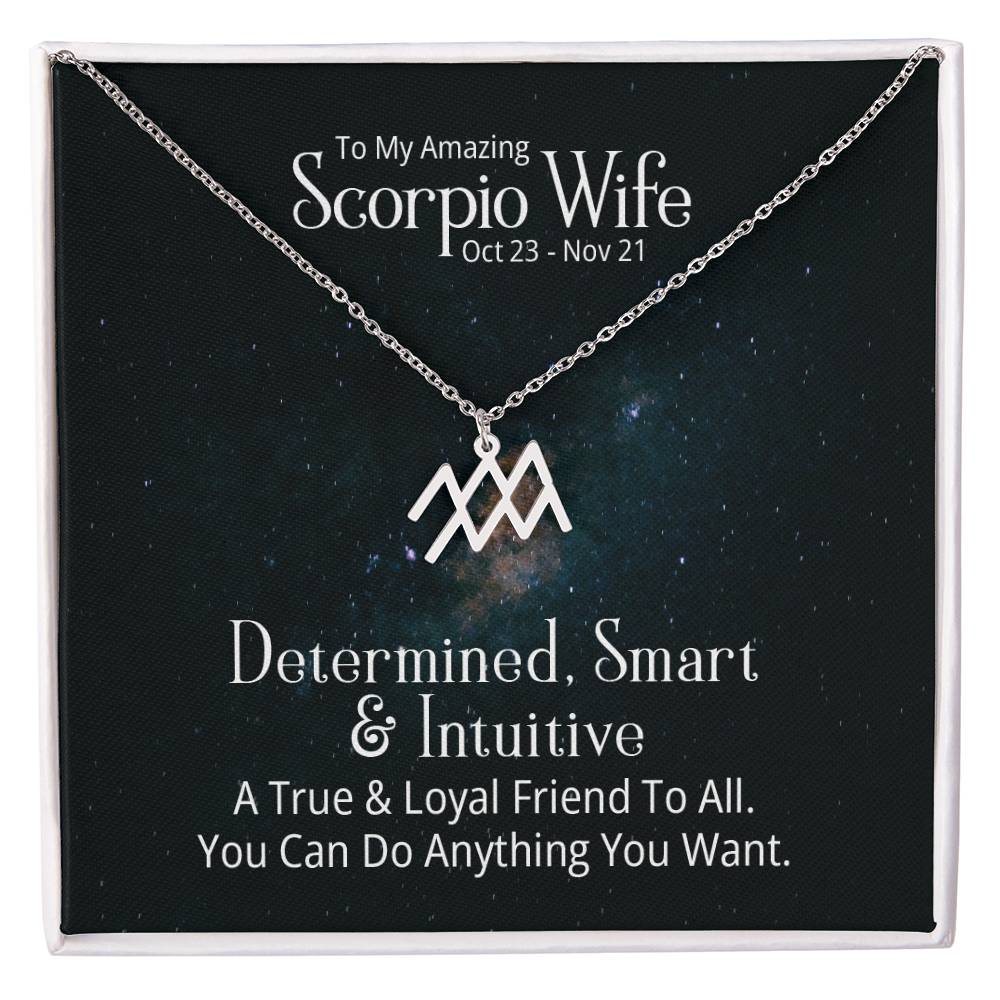 Zodiac  Necklace- to my wife