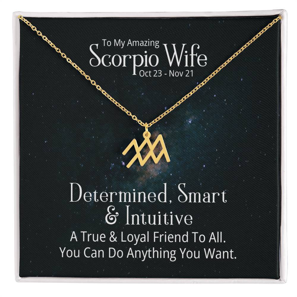 Zodiac  Necklace- to my wife