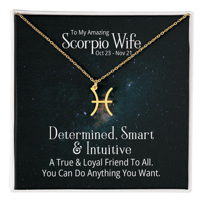 Zodiac  Necklace- to my wife