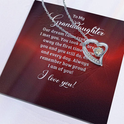 Forever Love Necklace-to my granddaughter