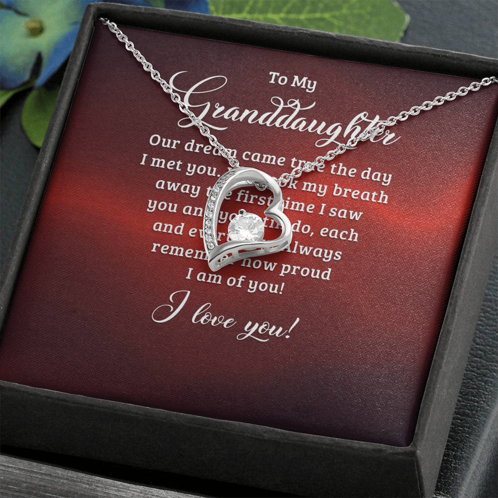 Forever Love Necklace-to my granddaughter